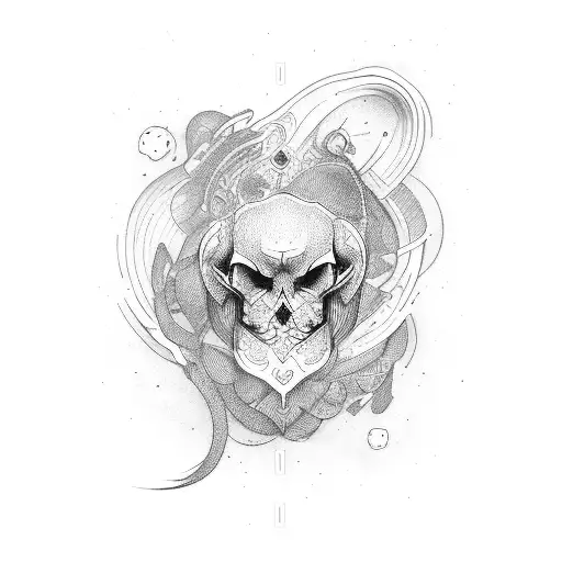 Straight Line With Three Lines On The End On The Left Arm