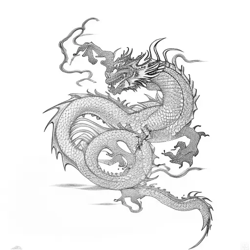 Dragon With Shogun