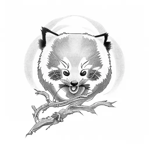 Olive Branch Bow And Arrow Red Panda