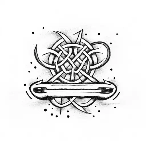 A Celtic Knot Design Incorporating Rowing Elements