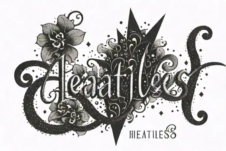 The Word Heartless Written