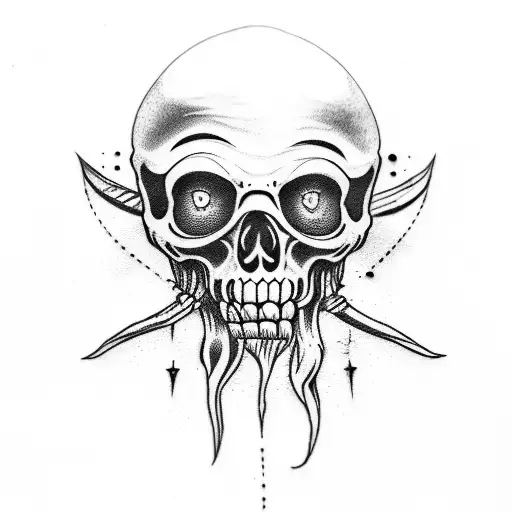 Full Arm Sleeve Tattoo Of Pirate Ship With Davy Jones