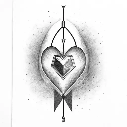 Heart Beat With Arrow