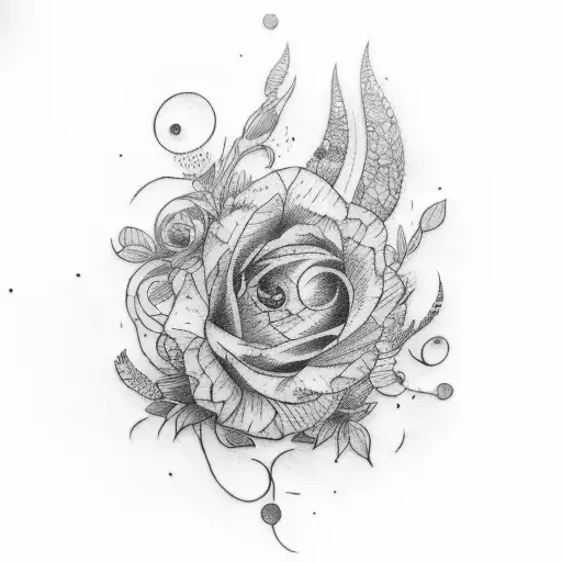 Tow Lines Arm Tatto Floral