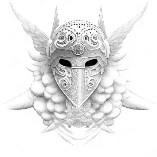 No Face Angelic Warrior