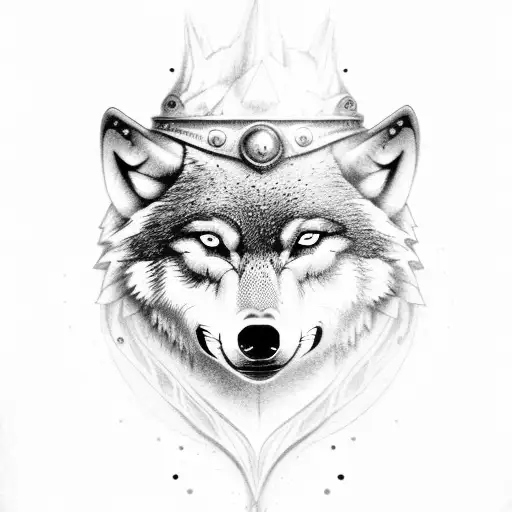 3 Wolves With Fog Along With A Globe And Ace Of Spades