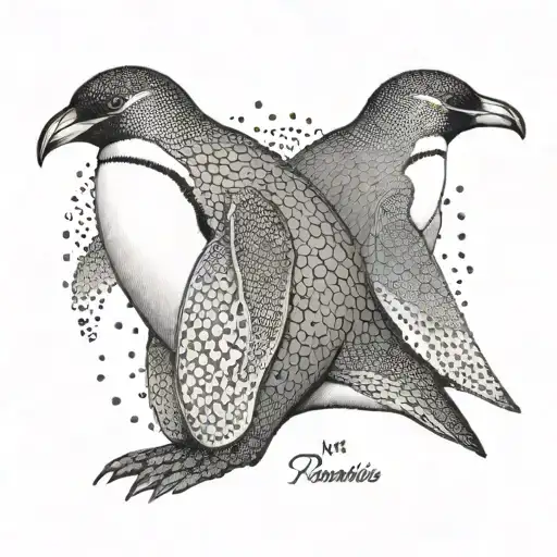 Penguin With A Name Written