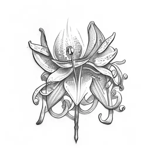 Lily Of The Valley On Rib Cage