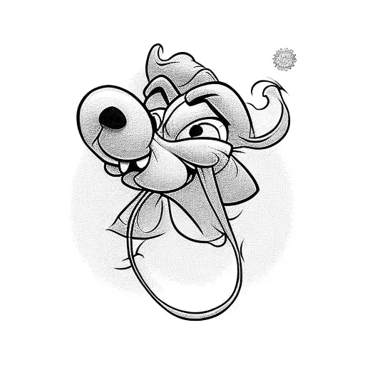 The Words Goofy For Andrea With A Picture Of The Disney Goofy Character