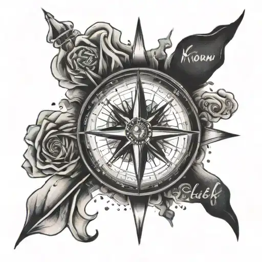 A Compass Rose With The Quote 'Know Thyself' In A Bold Font