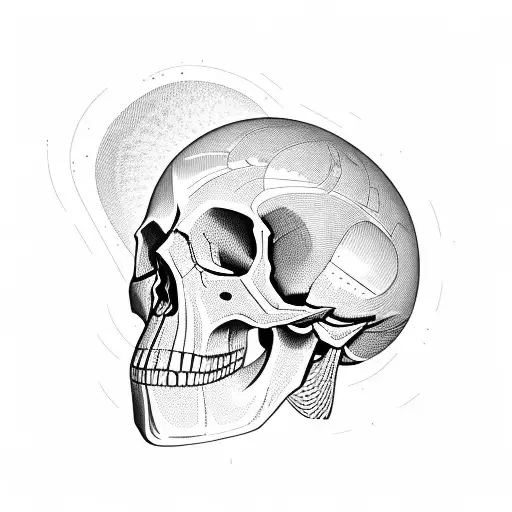 Mechanic's Tools Forming A Skull Shape With Cybersigilism Patterns