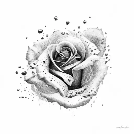 Rose Being Consumed By Black Goo
