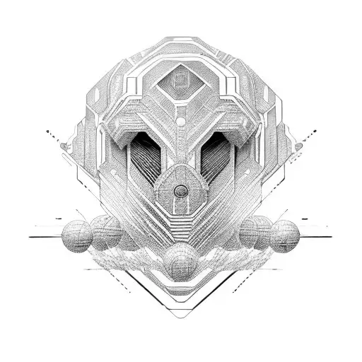 African Tribal Patterns Incorporated Into A Futuristic Technology-themed Sleeve