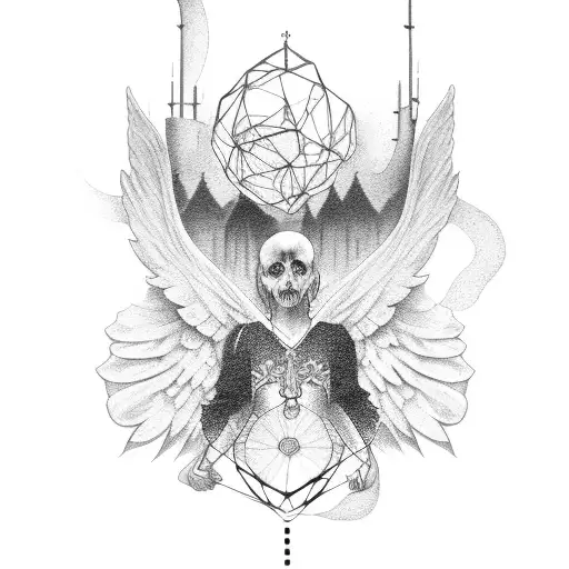 Angel Sombrio En Bicicleta