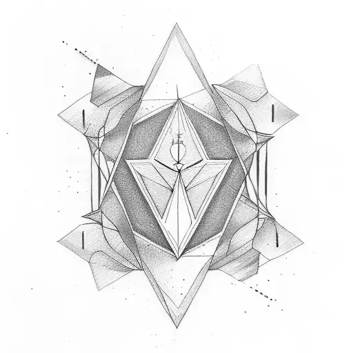 Infinite Hourglass With Triangles