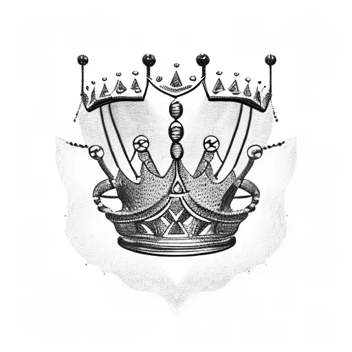 Africa With King's Crown On Top