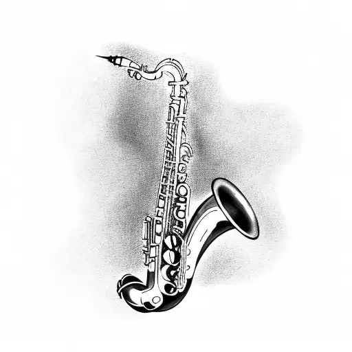 Saxophone With Rose