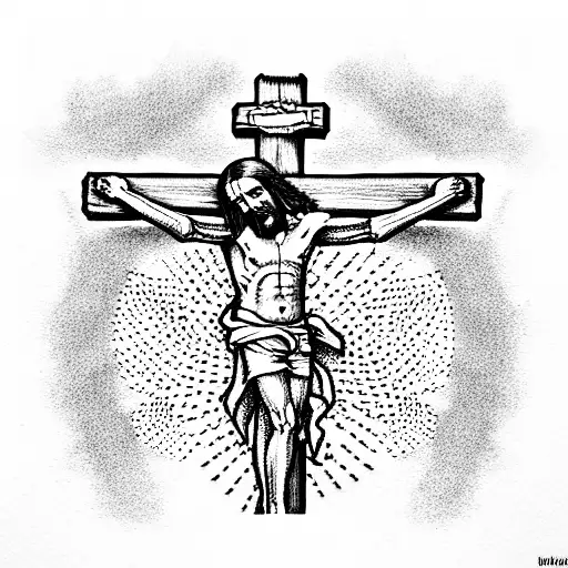 Cross With Crucified Jesus