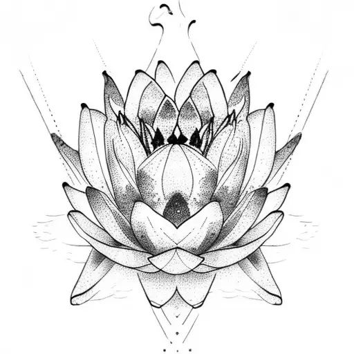 Water Lily With Cross