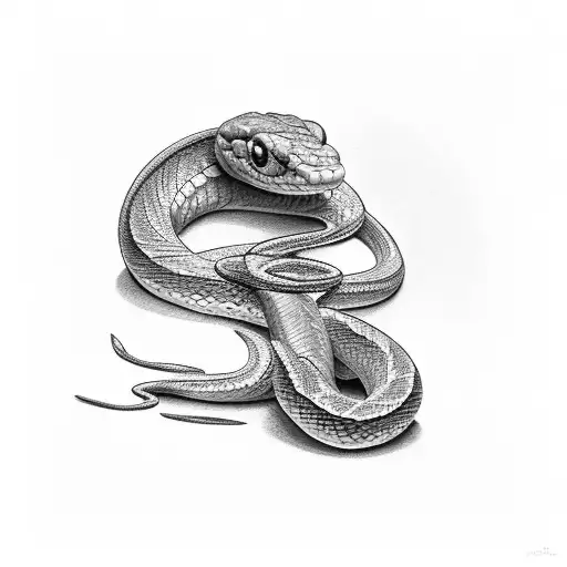 A Diamond Being Eaten By A Snake