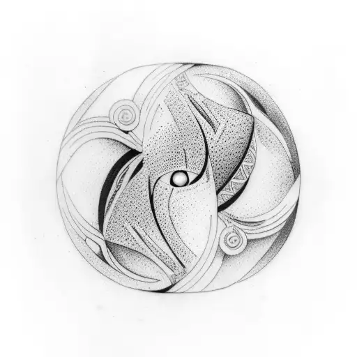 Yin And Yang In Hourglass