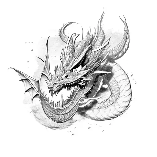 A Dragon Made Up Of Various Electronic Components And Wires