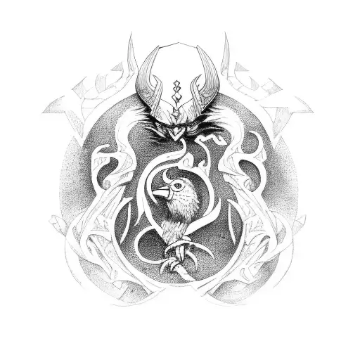 Yggdrasil With Odin's Ravens