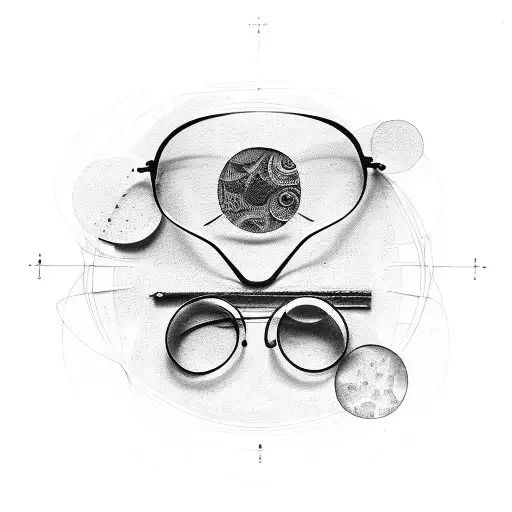 Circles With Broken Glasses Inside