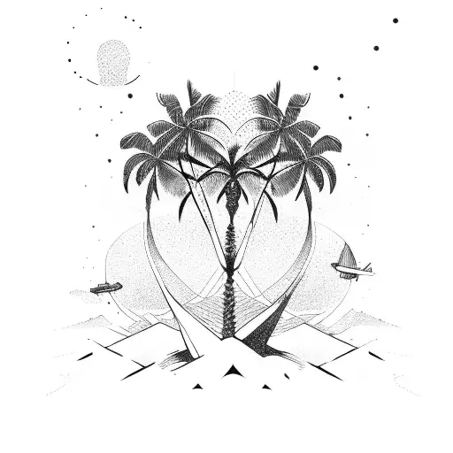 Airplane Infinity Palmtree