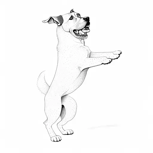 A Dog Jumping In The Air