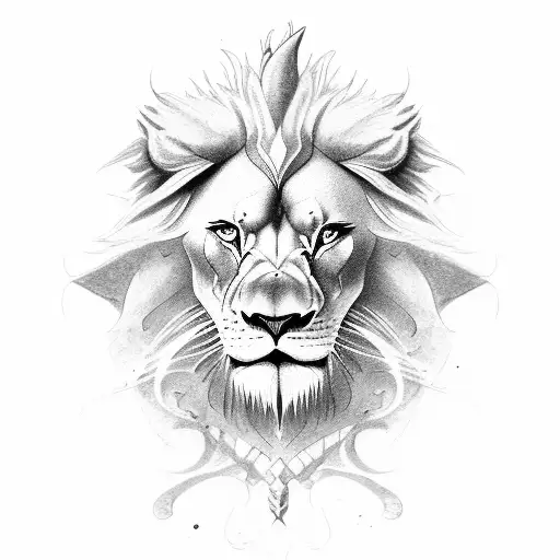 A Mythical Creature Combining The Strength Of A Lion And The Fierceness Of A Dragon