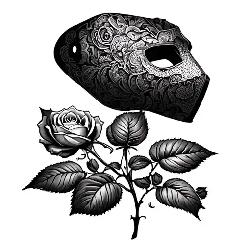 Rose Under Armor Mask