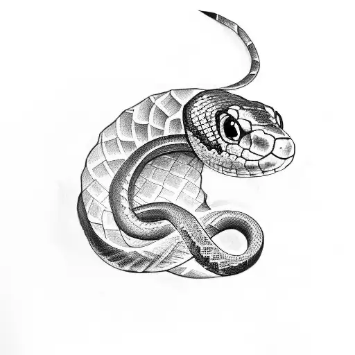 Snake Tattoo Around The Forearm