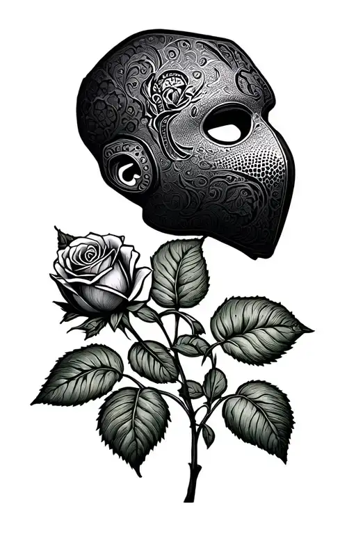 Rose Under Armor Mask