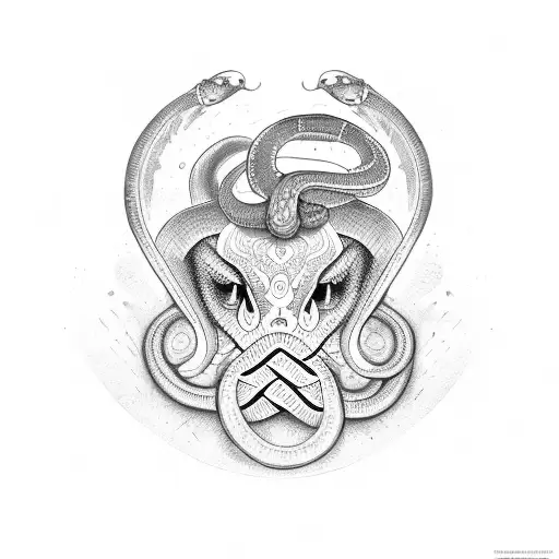 Snake With The Word Lucifer Hidden In It