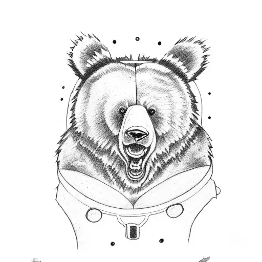 Teddy Bear Body With Grizzly Bear Head