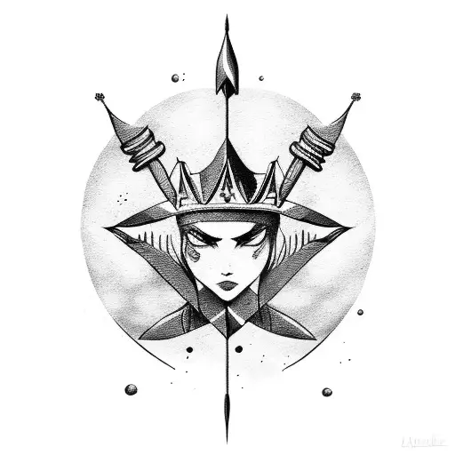 Arrow With A Crown Flight