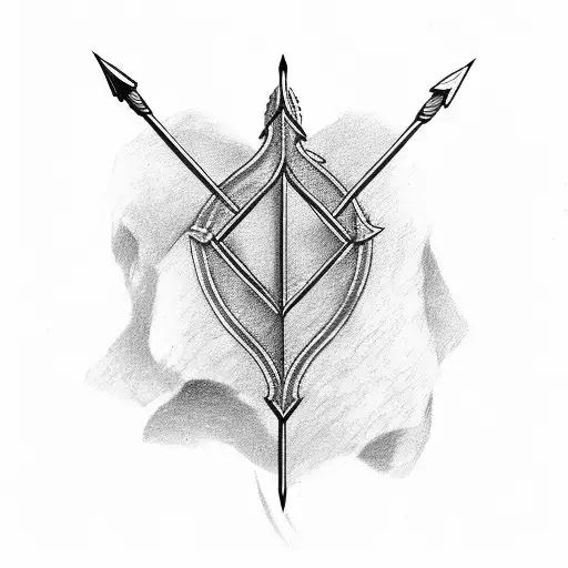 Arrow With Letters A W R