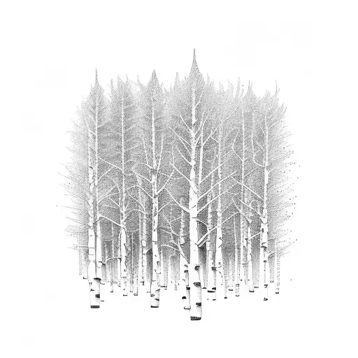 Aspen Trees As A Dna Symbol
