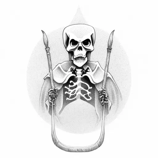 Grim Reaper Meeting God