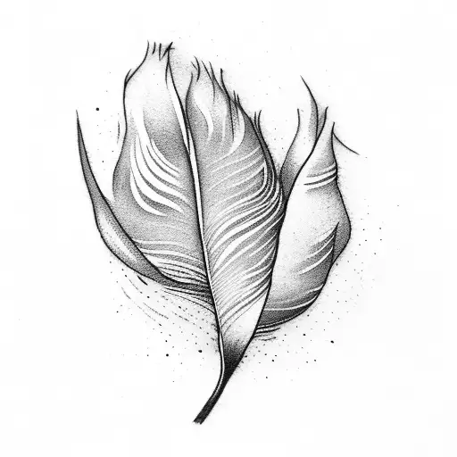 Feather With Tulip