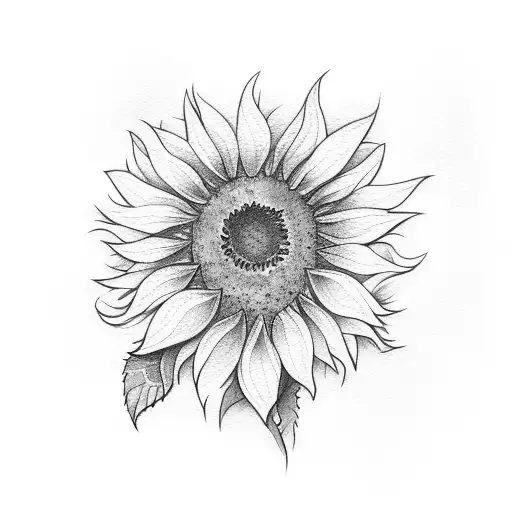 Watercolour Sunflower