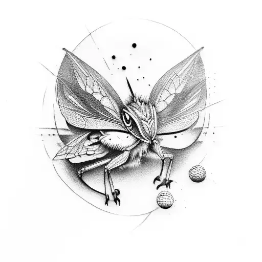 Libellule Balle Golf