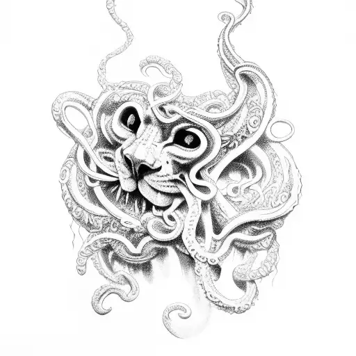 Gothic Window And Medusa