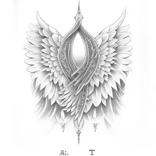 Angel Wings With The Name Alyssa