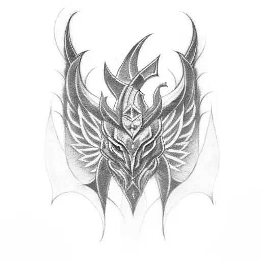 A Pixelated Trishul Symbolizing The Client's Love For Gaming And Spirituality