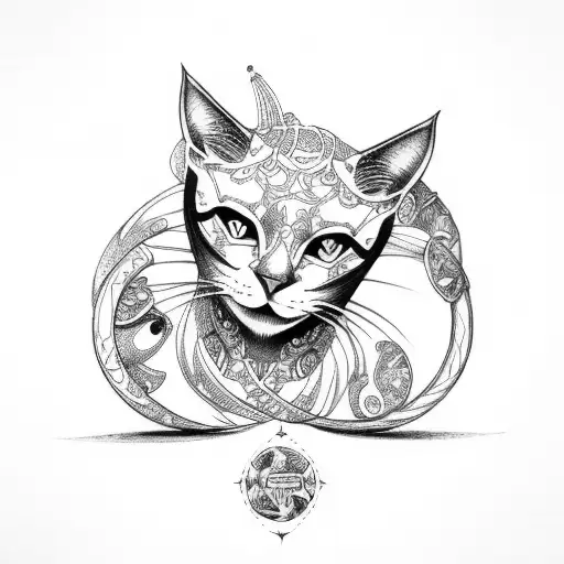 Gemini Zodiac Sign In The Form Of Cats