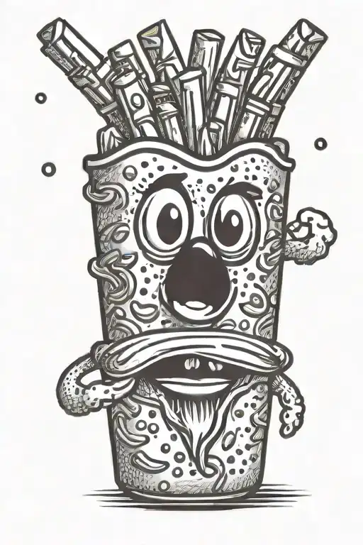 Cartoon French Fries