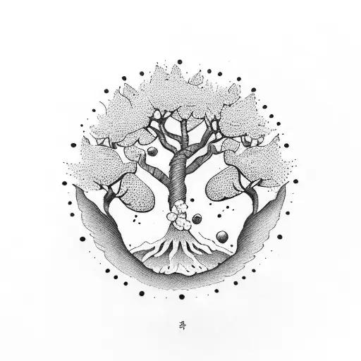 Cherry Blossoms With Authenticity Symbol