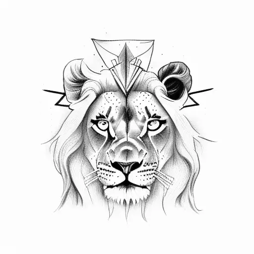 Jesus Carrying A Lion On His Shoulders